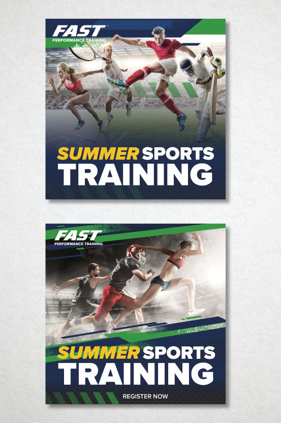 Summer Sports Training Social ADs